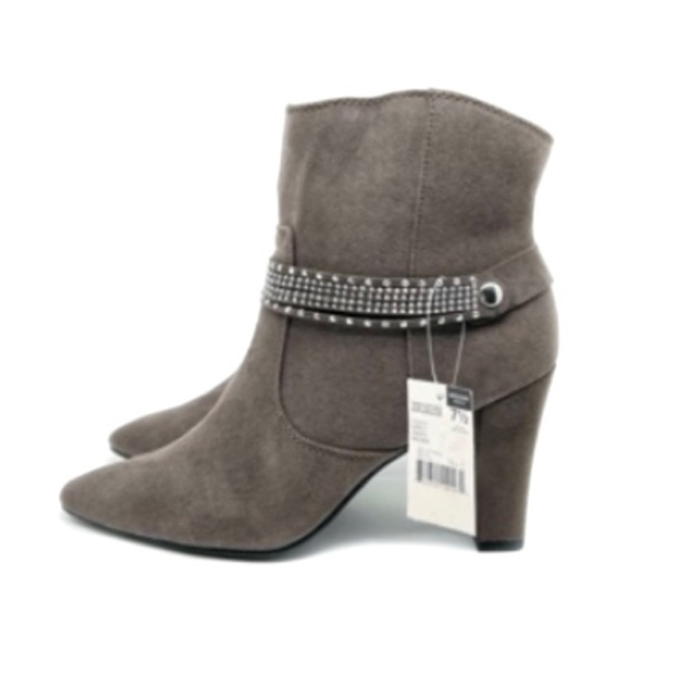 AM By ANN MARINO Women's Wilma Gray High Heel Bootie Size 7.5